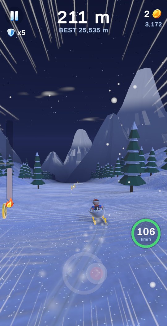 Night run on the mountain under the stars